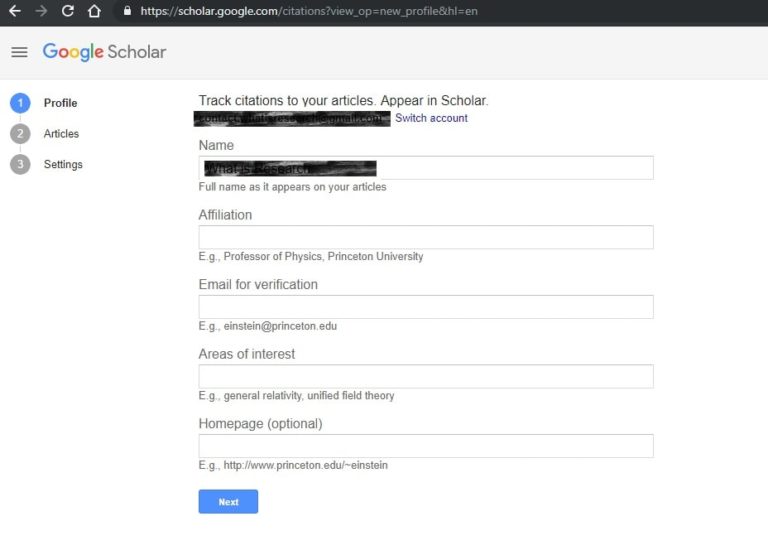 How To Set Up A Google Scholar Account - WhatisResearch